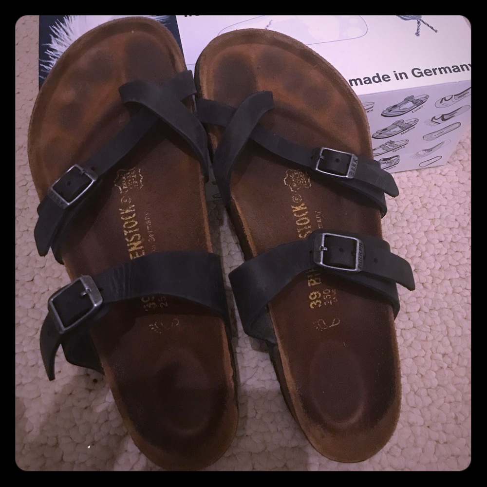 Birkenstock Mayari Black Oiled Leather 39